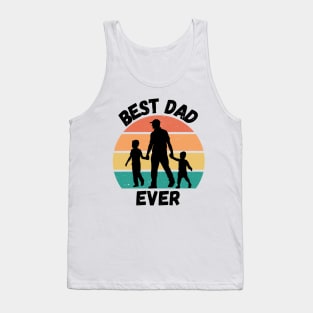 Best Dad Ever. Retro design for Fathers Day. Tank Top